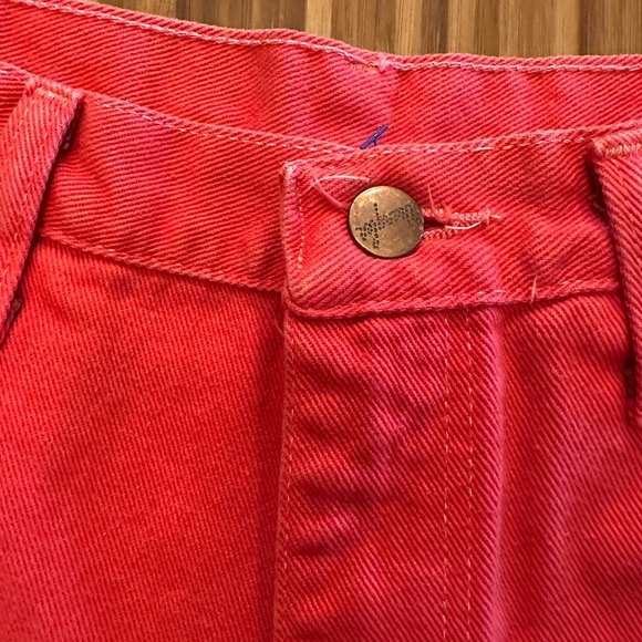 Wrangler Women's Red/Coral Vintage 33x32 Jeans 1990’s - Picture 4 of 8